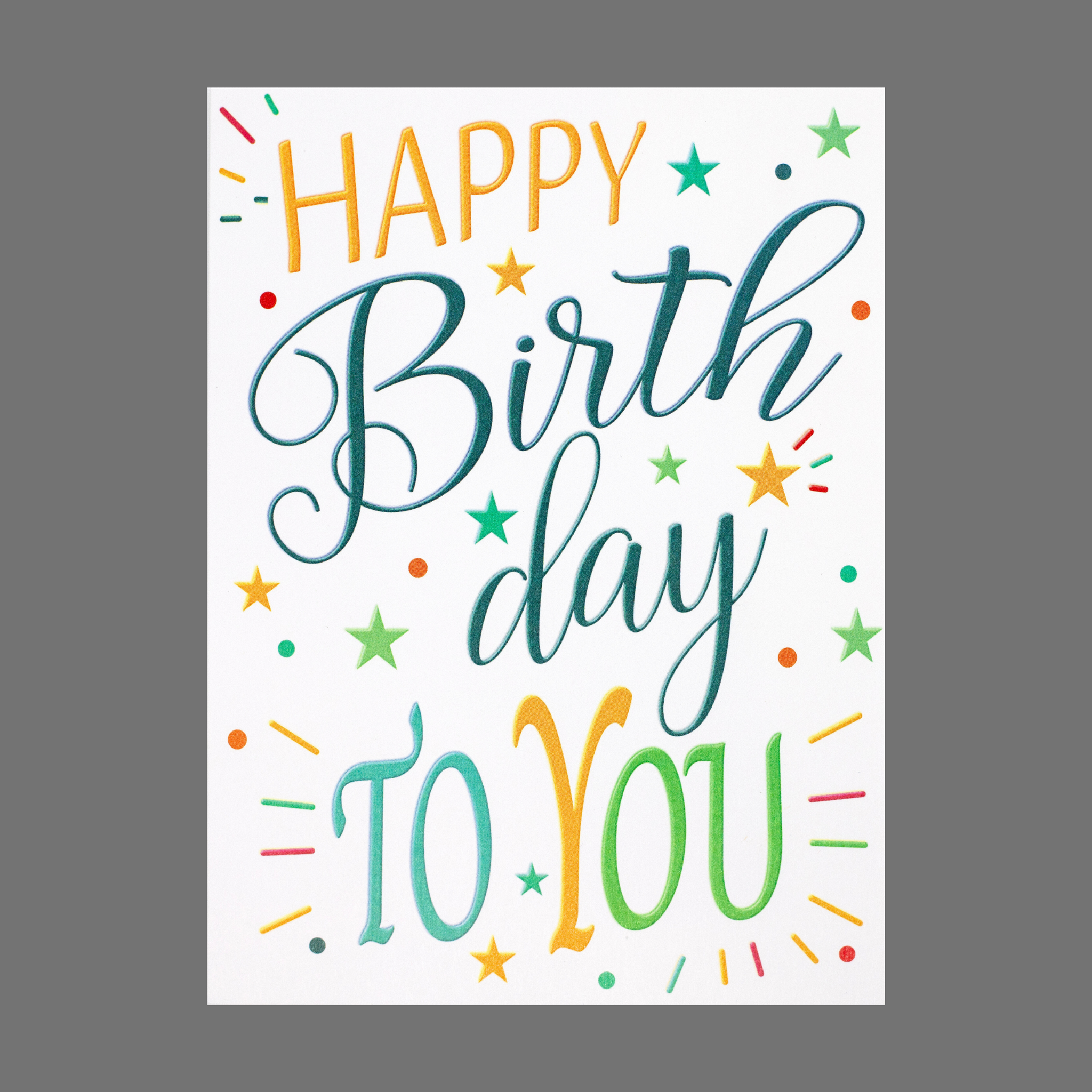 油彩『Happy Birthday to You』 Packof4-
