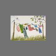 Pack of 8 - Clothes on a Clothesline (10079)
