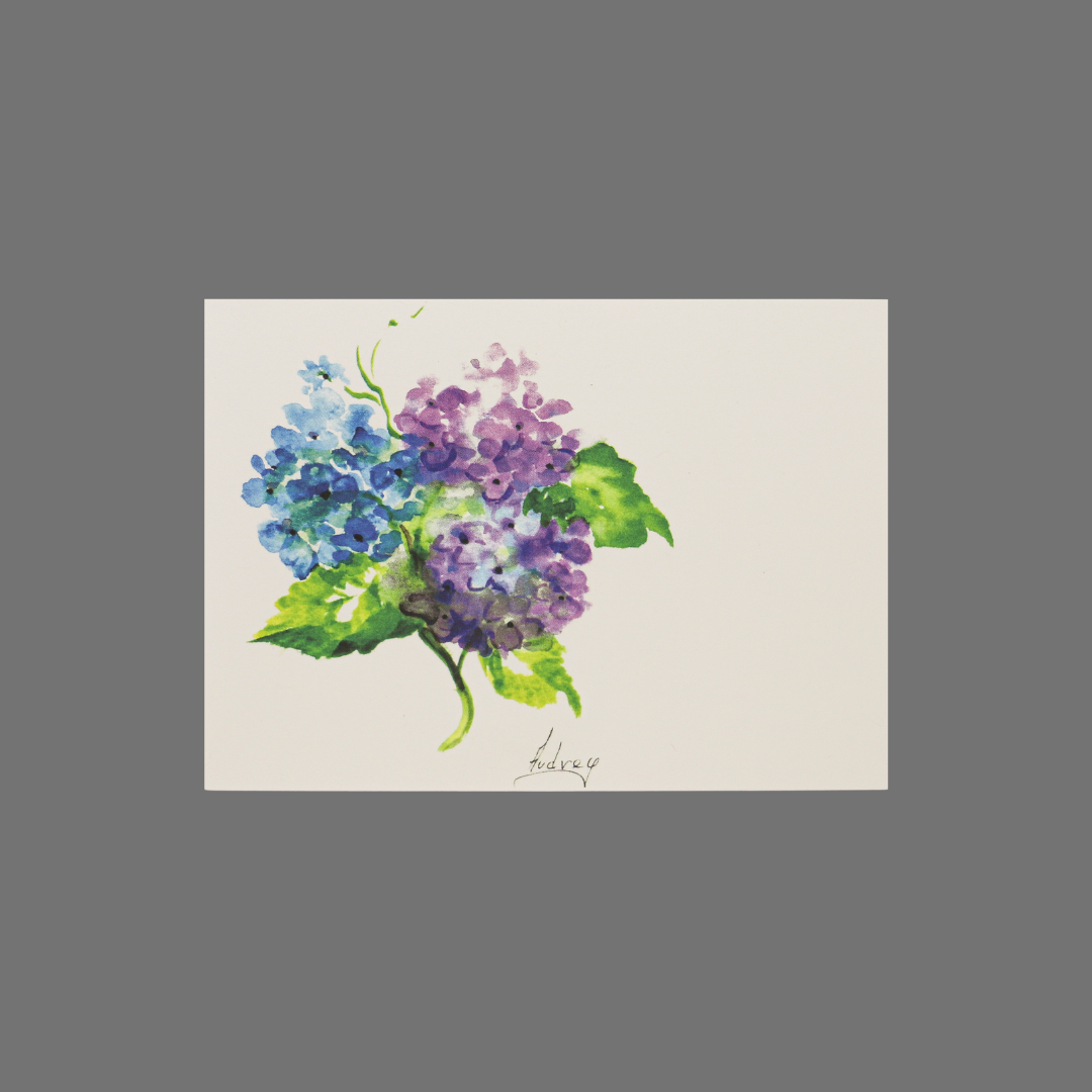 Pack of 8 - Hydrangea Purple and Blue Flowers (10054)