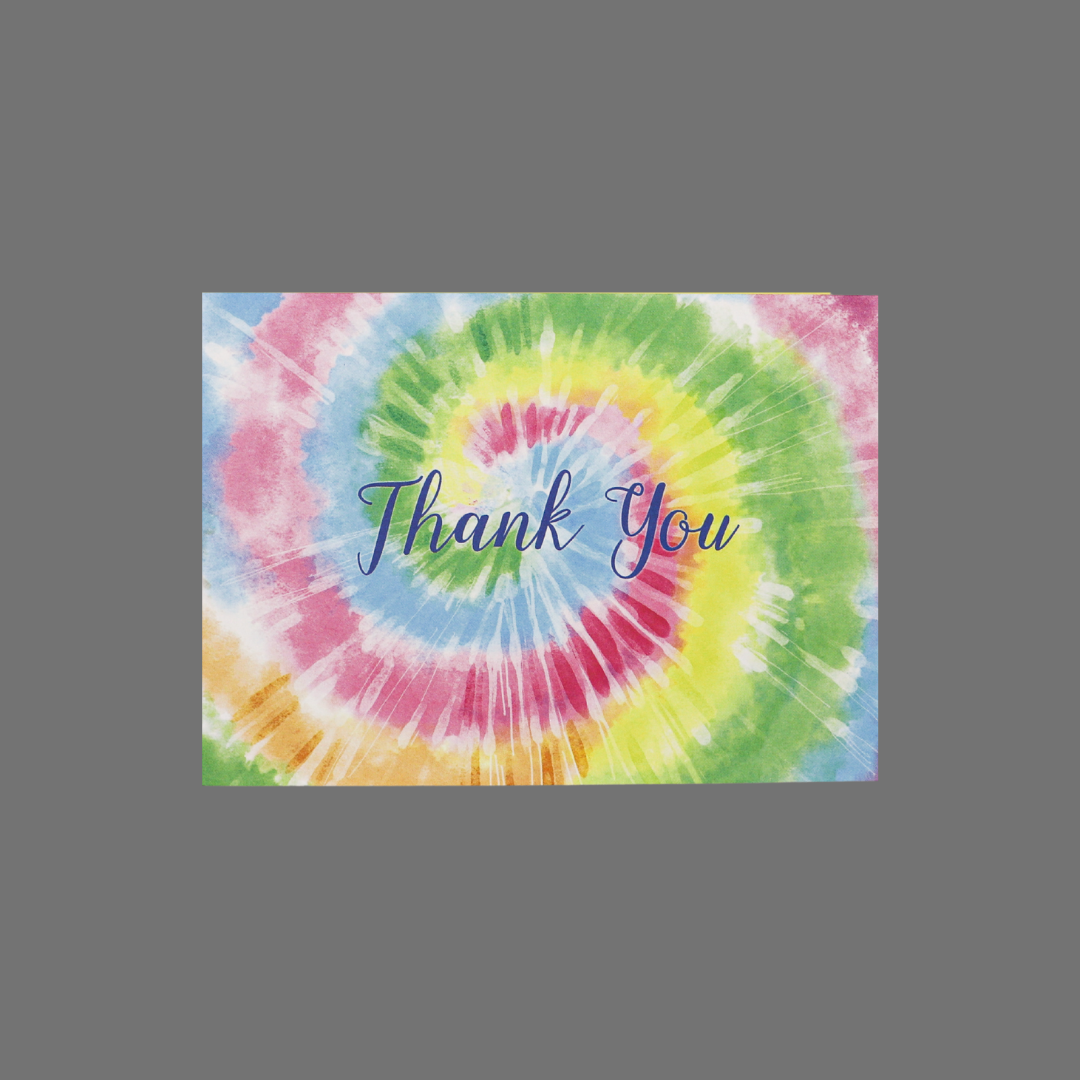 Pack of 8 - "Thank You" with Tie Dye (10061)
