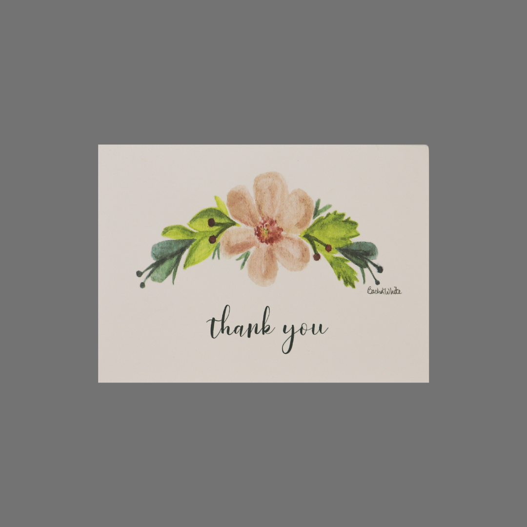 Pack of 8 - "Thank you" with Flower Arch (10010)